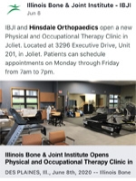 IBJI Opens Physical & Occupational Therapy Clinic in Joliet